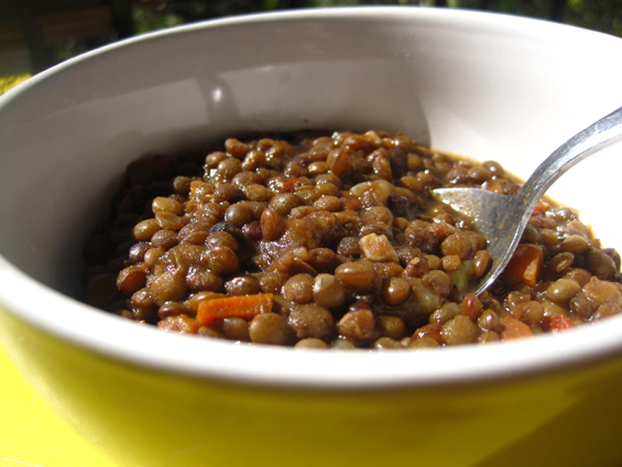 Soupe de lentilles with Tarragon and Thyme